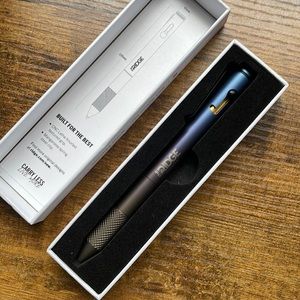 The Ridge bolt action pen in burnt titanium